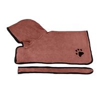 Custom Dog Drying Coat, Super Absorbent Dogs Bathrobe Towel Personalised Embroidered Name Soft Pet Bathrobe Tie Adjustable, Microfiber Cat Dog Drying Towel Robe for Bath, Swim, Groom, Travel