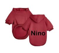 Custom Dog Hoodie with Embroidered Name Sweatshirt Warm and Lightweight Soft Texture Personalised Hoodie for Dogs Personalised Pet Gifts #045