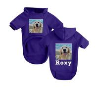 Custom Dog Hoodies, Personalized Photo/Print Name/Logo Pet Pullover Sweatshirt Clothes Soft Fleece Jumper Warm Winter Sweatshirt for Puppy Small Medium Dogs