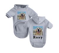 Custom Dog Hoodies, Personalized Photo/Print Name/Logo Pet Pullover Sweatshirt Clothes Soft Fleece Jumper Warm Winter Sweatshirt for Puppy Small Medium Dogs
