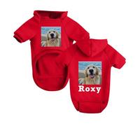 Custom Dog Hoodies, Personalized Photo/Print Name/Logo Pet Pullover Sweatshirt Clothes Soft Fleece Jumper Warm Winter Sweatshirt for Puppy Small Medium Dogs