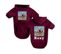 Custom Dog Hoodies, Personalized Photo/Print Name/Logo Pet Pullover Sweatshirt Clothes Soft Fleece Jumper Warm Winter Sweatshirt for Puppy Small Medium Dogs