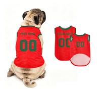 Custom Dog Jersey Shirt with Number Name Printed, Personalized Quick Dry Football Jersey Breathable Gym Shirt for Medium Small Dogs and Cats