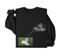 Custom Dog Mom Sweatshirts Custom Hoodie Women with Dogs Photo Pet Name Personalised Dog Hoodie Personalised Gifts, Name Gift, Pet Gifts, Animal Lover, Birthday, Valentines A-Black