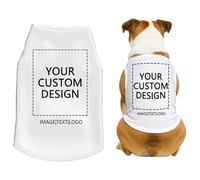 Custom Dog Shirt Design, Dog T-Shirt with Text Name Image Print, Breathable Soft Dog Costume, Persoanlised Clothes for Dogs