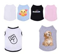 Custom Dog Shirt Design Personalized Cat T-Shirt with Logo Image Print Lightweight Pet Sleeveless Tank Top Breathable Pullover Pet Outfit Custom Clothes for Dogs Cats Small Medium Large Pets