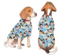 Custom Dog Shirt Hawaiian Summer Colorful Printed Pet Clothing Breathable and Cool Beach Style Big Dog Boy and Girl Shirt XS-5XL