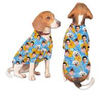 Custom Dog Shirt Hawaiian Summer Colorful Printed Pet Clothing Breathable and Cool Beach Style Big Dog Boy and Girl Shirt XS-5XL