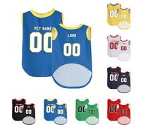 Custom Dog Shirt Personalized Pet Clothes Jersey Various Sizes Customized Any Name & Number for Small & Middle and Big Dogs