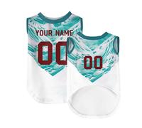 Custom Dog T-Shirt - Football 2026 Personalised Pet Jersey with Flag & Number Print, Breathable Pullover Design, XS-5XL for Small Medium Large Dogs, Ideal Pets Gifts