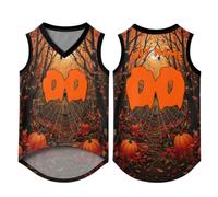Custom Dog Vest, Polyester Pumpkin Moon Halloween Costume