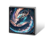 Custom Dragon Is Soaring Lapel Pin Aluminum Alloy Button Badge Personalized Exquisite Brooch Classic Mini Pin 0.7" X 0.7" Inch for Backpacks Hat Suit Jacket Clothing Decoration