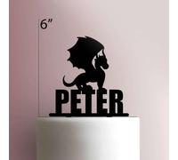 Custom DragonAcrylic Cake Topper 3mm Thick Premium Laser Cut Cake Decoration for Birthday, Wedding, Baby Shower & Party Cakes Durable Reusable