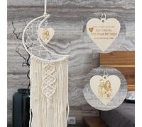 Custom Dream Catcher Personalised Valentines Gifts for Her Engraving Text&Photo Bedroom Decor Aesthetic Girl Boho Bedroom Wall Decor