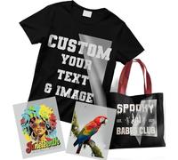 Custom DTF Iron On Heat Transfers - Multi Design Sheet - Personalised DIY T-Shirt Transfer - Ready to Press Custom Graphics - Gang Sheet Printing (5 Inch (One Size))