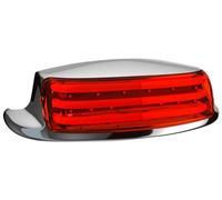 Custom Dynamics PB-FT-TOUR-R-C Probeam Rear Fender Tip Lights - Chrome, Finish, Red Lens