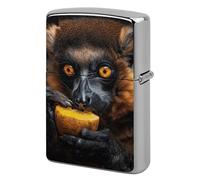 Custom Eat Yellow Fruits Lighter Case Personalized Metal Lighter Cover Holder Reusable Shockproof Protective Lighters Without Insert Gift for Men Women Dad Husband