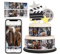 Custom Edible Image Cake Wrap Topper - 6 Photos (16:9), 10.2in L × 3in H