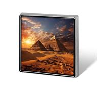 Custom Egyptian Pyramids Lapel Pin Aluminum Alloy Button Badge Personalized Exquisite Brooch Classic Pin 0.7" X 0.7" Inch for Backpacks Hat Suit Jacket Clothing Decoration