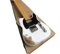 Custom Electric Guitar in White - Perfect for Musicians and Enthusiasts Seeking a High- and Instrument for Professional Performance