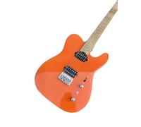 Custom Electric Guitar Mahogany Body Maple Neck Fingerboard Orange Gloss Finish