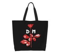 Custom Electronic Rock Depeche Cool Mode Shopping Canvas Bag Women Reusable Big Capacity Grocery Tote Shopper Bags