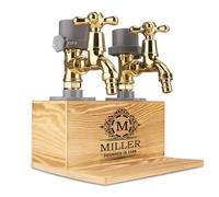 Custom Embossed Named Liquor Dispenser, Engraved Wooden Alcohol Dispenser for Wine Bar Home - Whiskey Gift for Men, Dad