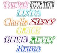 Custom Embroidered Edge - Trimmed Name Patches,2PCS Personalized Morale Text/Number Name Tags Military Tactical Badges Iron On or Sew On Patch for Uniform Backpacks Jacket Vest