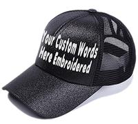 Custom Embroidered Hat Logo,Personalized Baseball Cap, Customized Kids Sun Hats,Mens Summer Trucker Cap,Outdoor Sport Ponytail Cap, Unisex Embroidered Cap,Family Matching Accessories,DAD/Mum Gifts