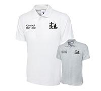 Custom Embroidered Lest We Forget Logo Polo Shirt Armed Forces Day Remembrance Day Custom Top (White, XXL, xx_l)