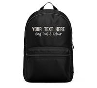 Custom Embroidered Mini Toddler Backpack | Personalised Baby Chaning Rucksack for Nursery and School | Add Any Text Colour or Font | Pre School Bag Gifts for Son or Daughter, One Size, Black
