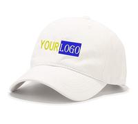 Custom Embroidered Soft Hat Logo,Personalized Baseball Cap Unisex Embroidered Cap, Family Matching Accessories,DAD/Mom Gifts White