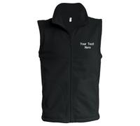 Custom Embroidered Text Kariban Luca Mens Microfleece Gilet Bodywarmer