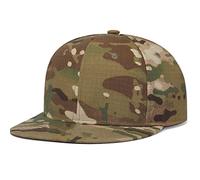 Custom Embroidered Text & Logo Classic Snapback Hat Cap Hip Hop Style Flat Bill Blank Solid Color Adjustable Size