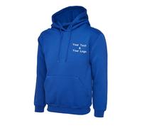 Custom Embroidered Uneek Heavyweight Hooded Sweatshirt Unisex Workwear Gifts Top