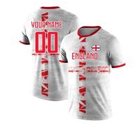 Custom England World Cup 2026 Football Shirt Personalised Name Number Fan Top