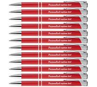 Custom Engraved Ballpoint Pens, Personalized Ballpoint Pens with Company Name, Logo, Phone, URL, Custom Gifts Pens for Business, Commercial Publicity, Marketing Promotion Events, Black Ink 12Pcs