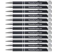 Custom Engraved Ballpoint Pens, Personalized Ballpoint Pens with Company Name, Logo, Phone, URL, Custom Gifts Pens for Business, Commercial Publicity, Marketing Promotion Events, Black Ink 12Pcs