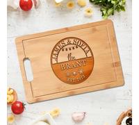 Custom Engraved Christmas Cutting Board - Personalized Charcuterie Block, Perfect Personalized Gift for Friends & Family, Xmas Kitchen Decor