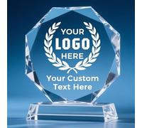Custom Engraved Crystal Trophy, Personalized Award Plaque for Employee Recognition, Corporate Milestones, Retirement, Farewell, Gifts Bulk Orders Available