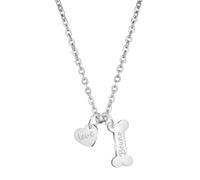 Custom Engraved Dog Bone Necklace for Remembrance - Personalized Pet Memorial Jewelry with Name and Paw Print, Sympathy Gift for Dog Mom, Heartfelt Bone Necklace to Honor Your Beloved Pet