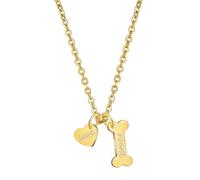 Custom Engraved Dog Bone Necklace for Remembrance - Personalized Pet Memorial Jewelry with Name and Paw Print, Sympathy Gift for Dog Mom, Heartfelt Bone Necklace to Honor Your Beloved Pet