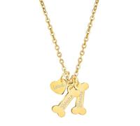 Custom Engraved Dog Bone Necklace for Remembrance - Personalized Pet Memorial Jewelry with Name and Paw Print, Sympathy Gift for Dog Mom, Heartfelt Bone Necklace to Honor Your Beloved Pet