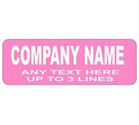 [Custom] Engraved Pink Name Badge Engraved 70mm x 25mm no Border