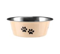 Custom Engraved Stainless Steel Dog Bowl - Personalized Pet Bowl for Dogs, Easy Customization Pet Supplies, Perfect Pet Gift for Dog Lovers (Beige, S)