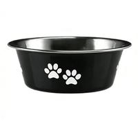Custom Engraved Stainless Steel Dog Bowl - Personalized Pet Bowl for Dogs, Easy Customization Pet Supplies, Perfect Pet Gift for Dog Lovers (Black, M)
