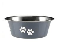 Custom Engraved Stainless Steel Dog Bowl - Personalized Pet Bowl for Dogs, Easy Customization Pet Supplies, Perfect Pet Gift for Dog Lovers (Gray, L)