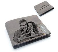 Custom Engraved Wallets Personalised Photo Leather Wallet Men,Husband,Dad,Son,Personalised Gifts