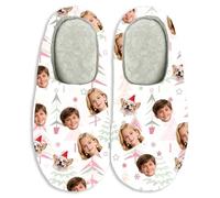 Custom Face Photo Christmas Slippers for Men, Women, Couples - Warm Anti-Slip House Shoes with Memory Foam, Fluffy Home Footwear as a Thoughtful Gift for Family, Friends, Loved Ones