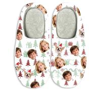 Custom Face Photo Christmas Slippers for Men, Women, Couples - Warm Anti-Slip House Shoes with Memory Foam, Fluffy Home Footwear as a Thoughtful Gift for Family, Friends, Loved Ones